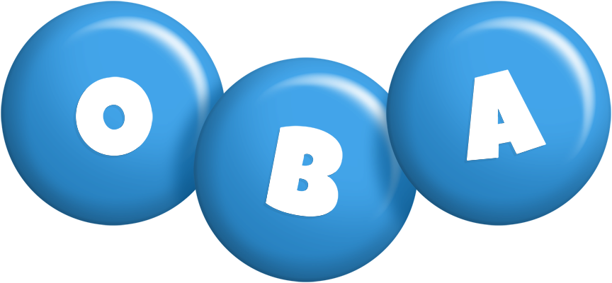 Oba candy-blue logo