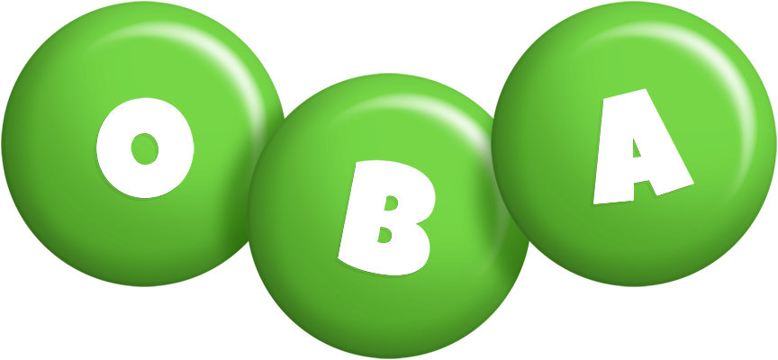 Oba candy-green logo