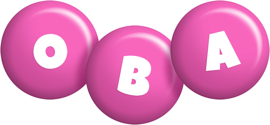Oba candy-pink logo