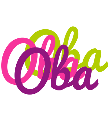 Oba flowers logo