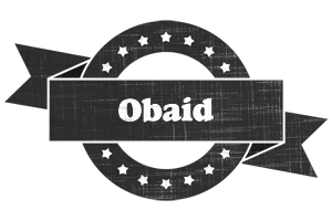 Obaid grunge logo