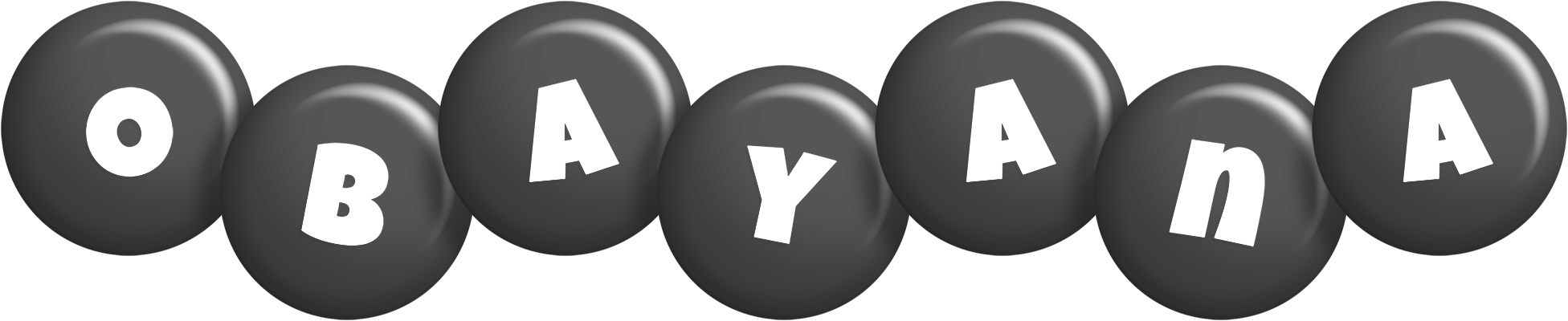 Obayana candy-black logo