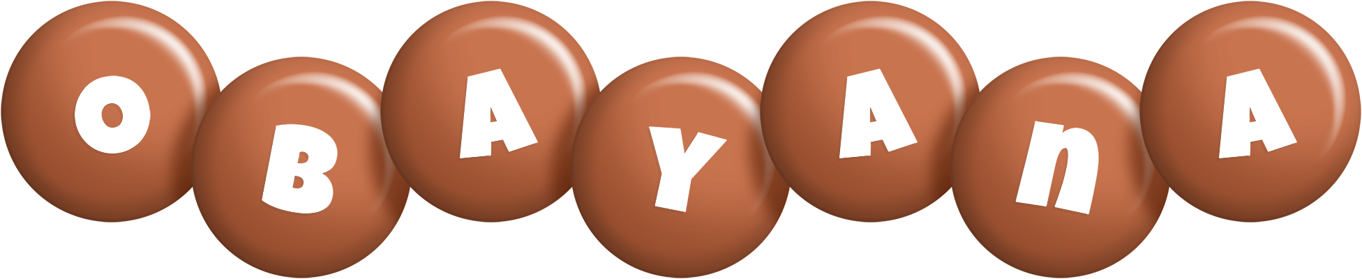 Obayana candy-brown logo