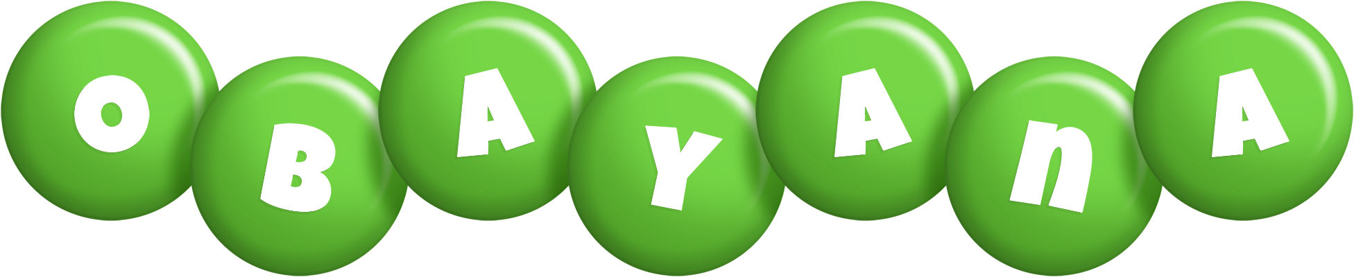 Obayana candy-green logo