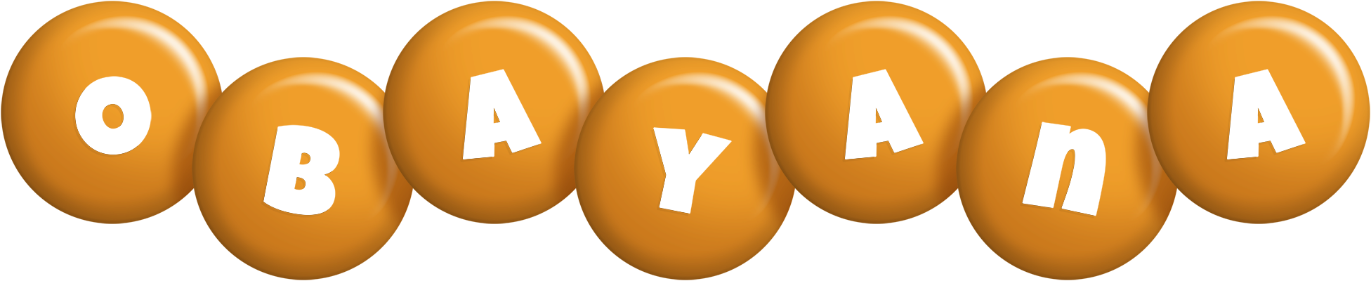 Obayana candy-orange logo
