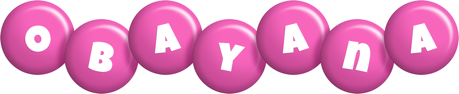 Obayana candy-pink logo