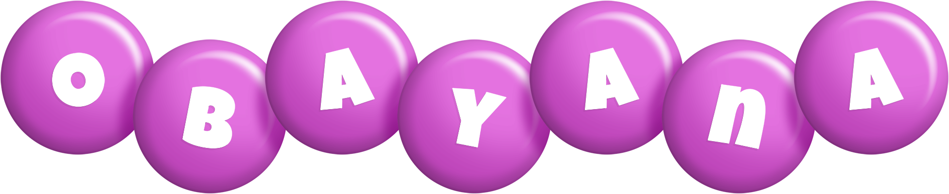 Obayana candy-purple logo