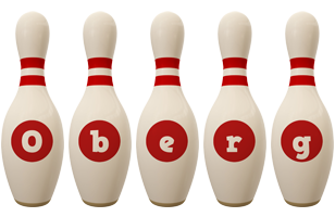 Oberg bowling-pin logo