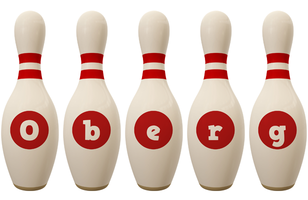 Oberg bowling-pin logo