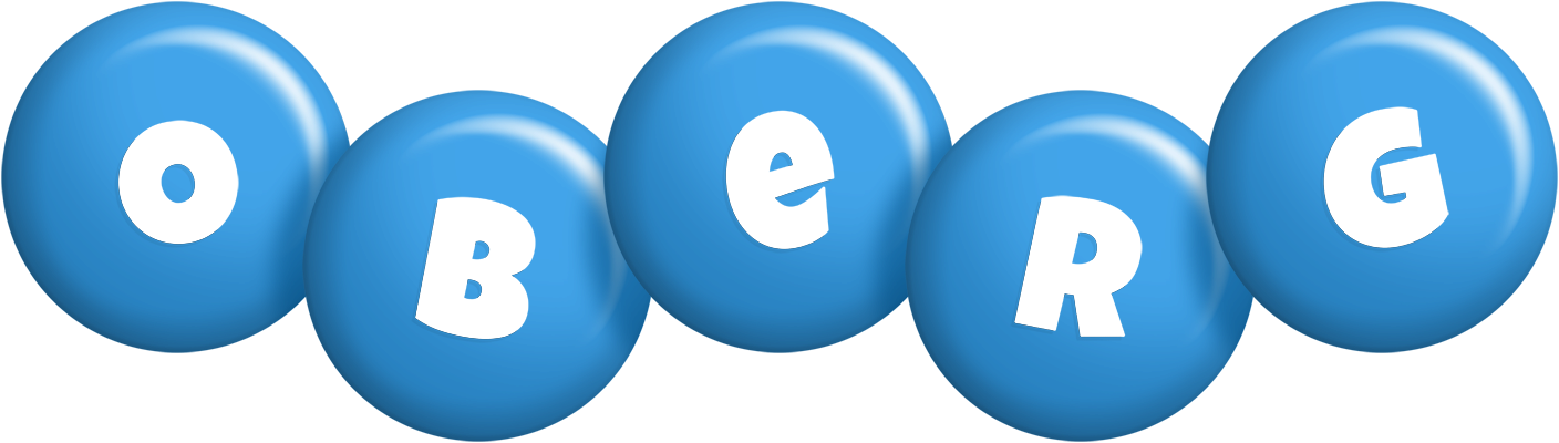 Oberg candy-blue logo