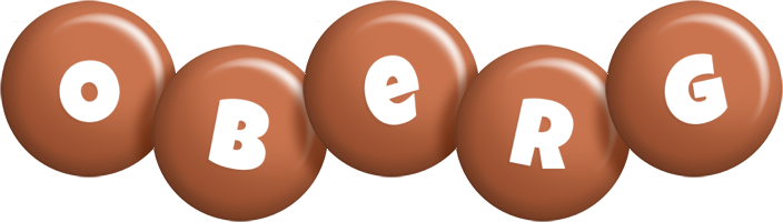 Oberg candy-brown logo