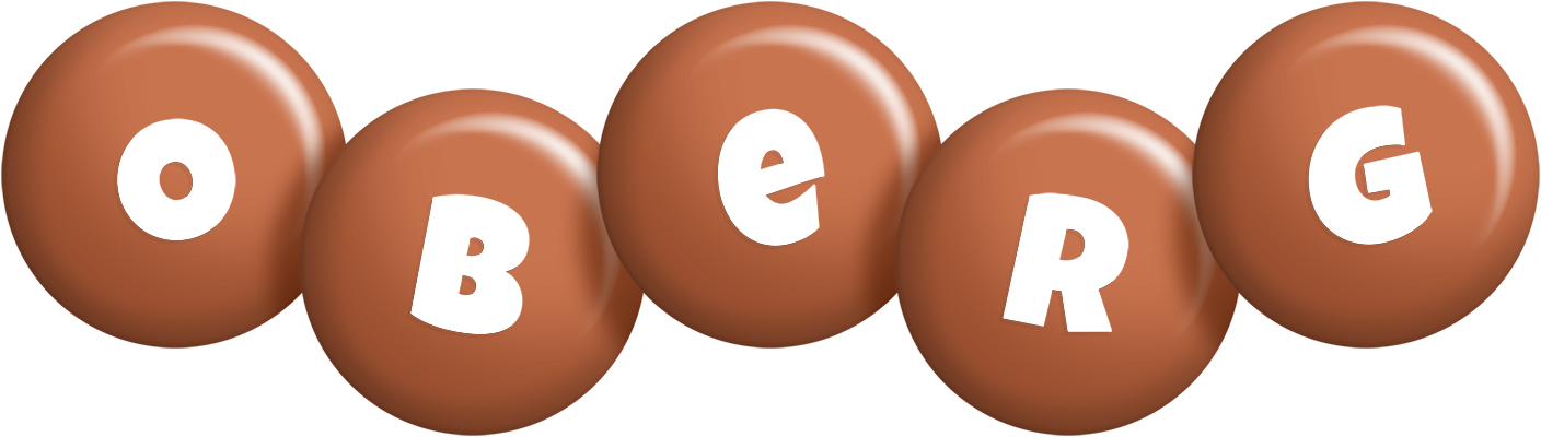 Oberg candy-brown logo
