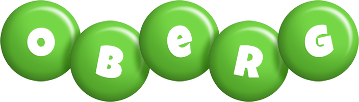 Oberg candy-green logo