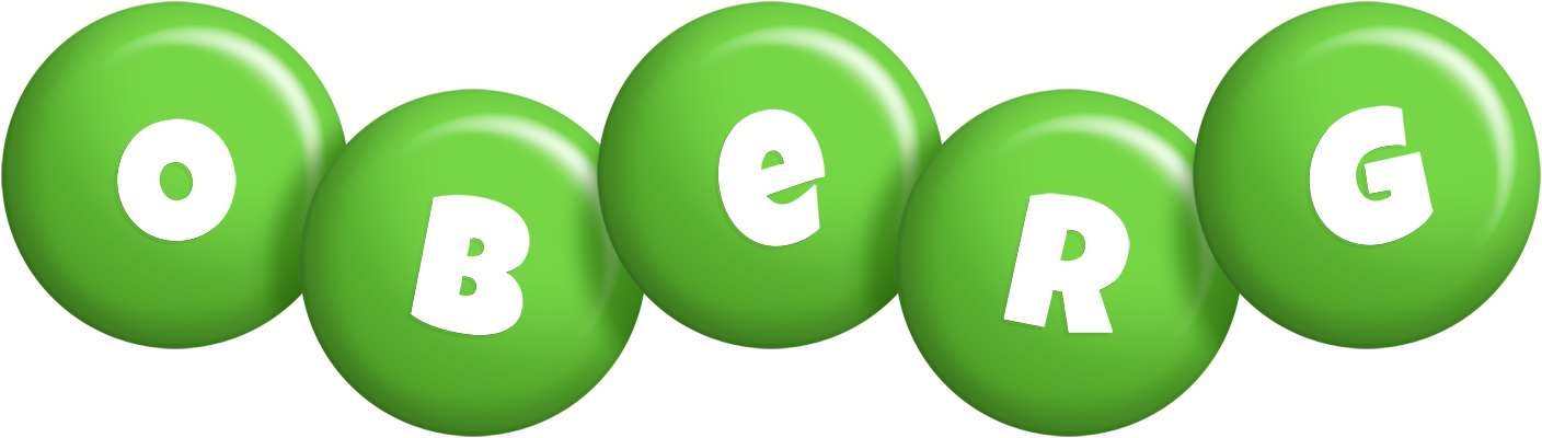Oberg candy-green logo