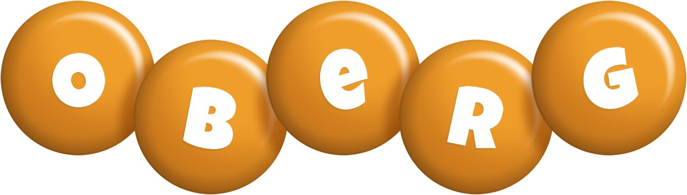 Oberg candy-orange logo