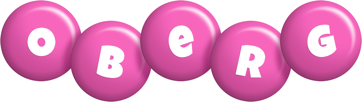 Oberg candy-pink logo