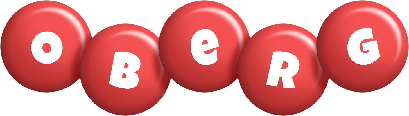 Oberg candy-red logo