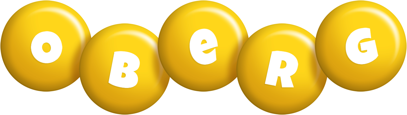 Oberg candy-yellow logo