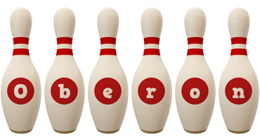 Oberon bowling-pin logo