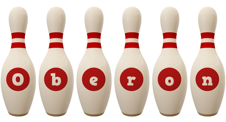Oberon bowling-pin logo