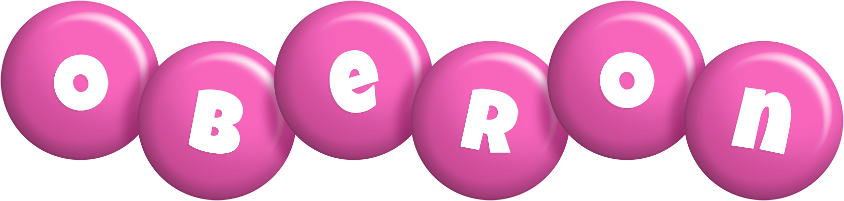 Oberon candy-pink logo
