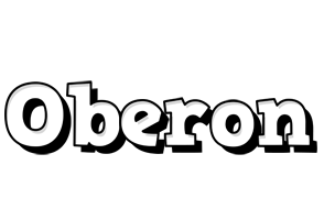 Oberon snowing logo