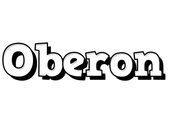 Oberon snowing logo