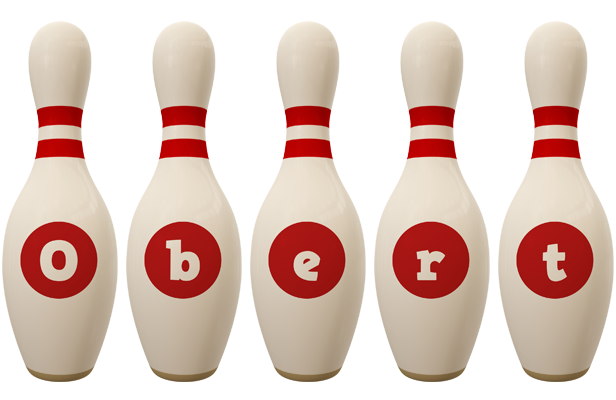 Obert bowling-pin logo