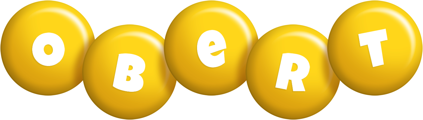 Obert candy-yellow logo