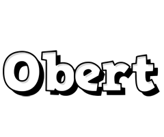 Obert snowing logo