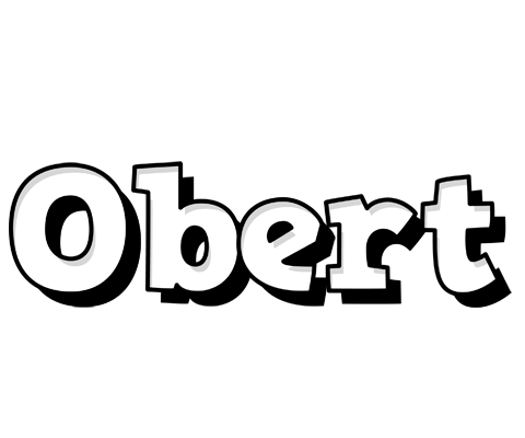 Obert snowing logo