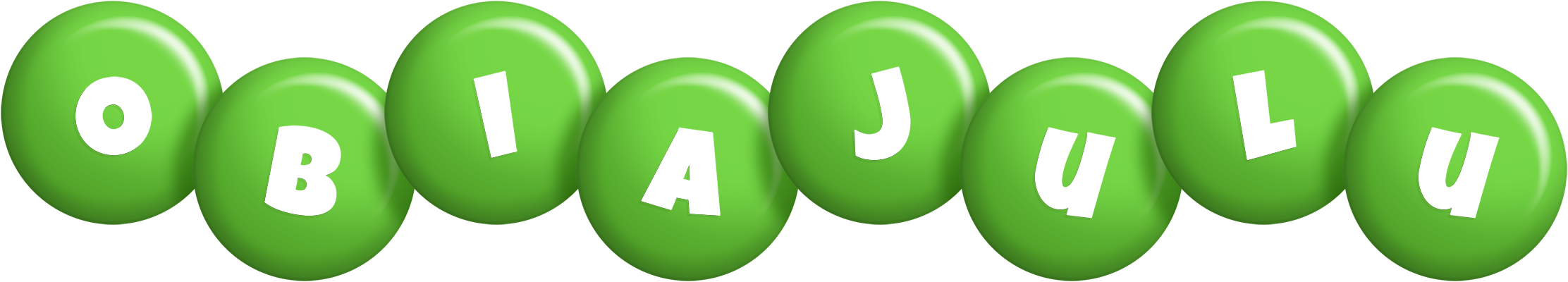 Obiajulu candy-green logo