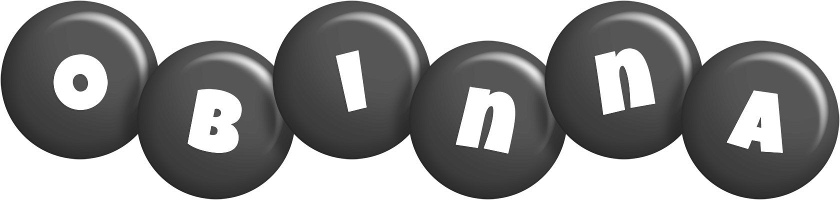 Obinna candy-black logo