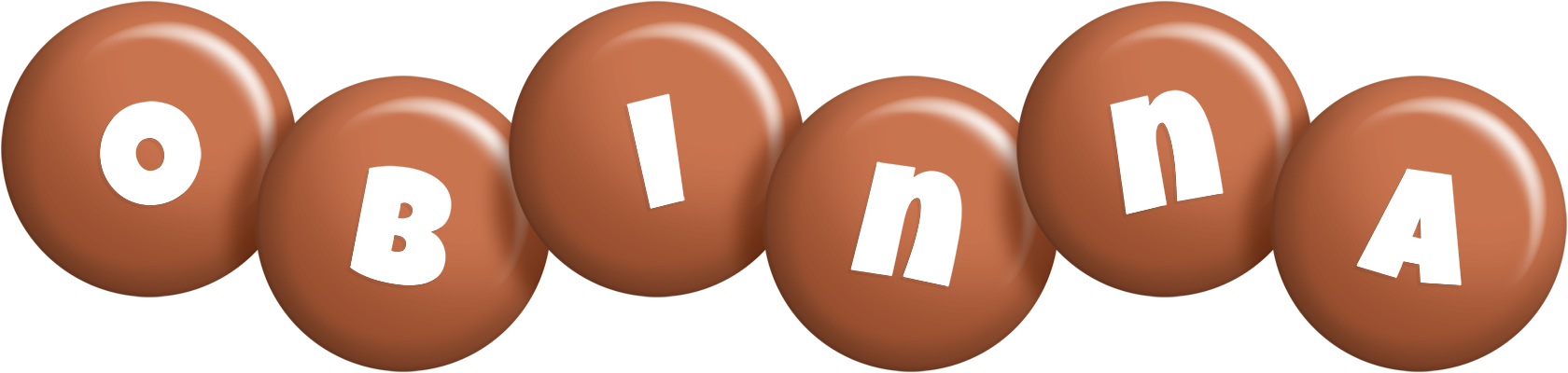 Obinna candy-brown logo