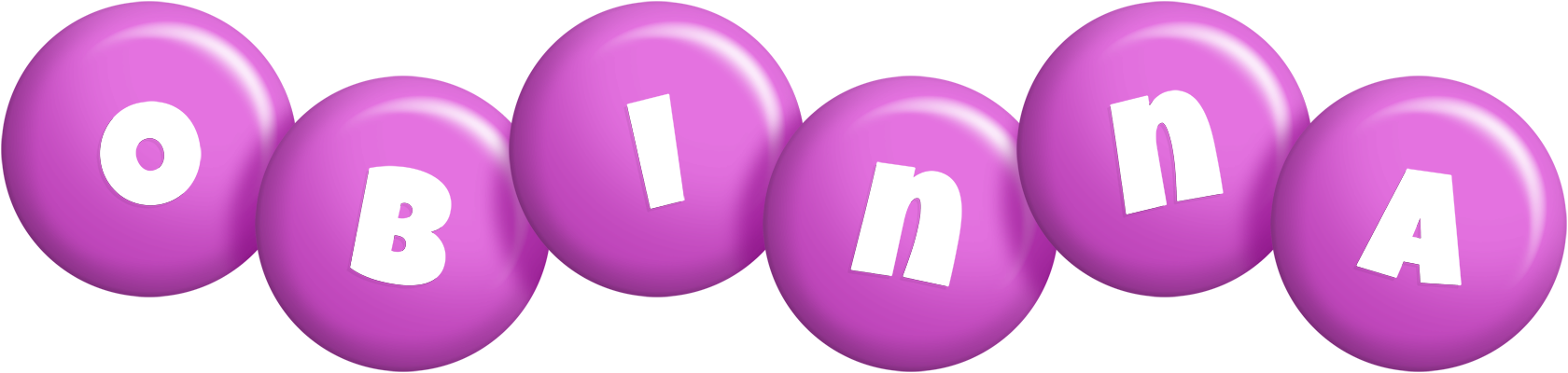 Obinna candy-purple logo