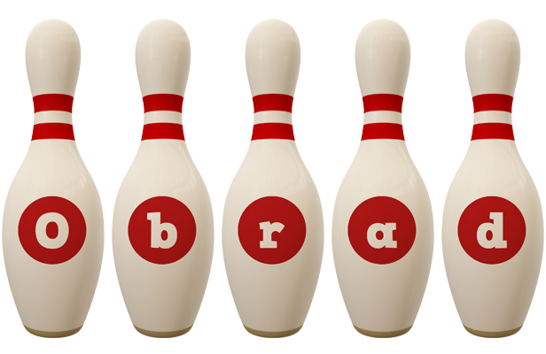 Obrad bowling-pin logo