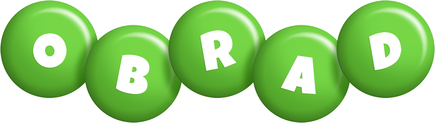 Obrad candy-green logo