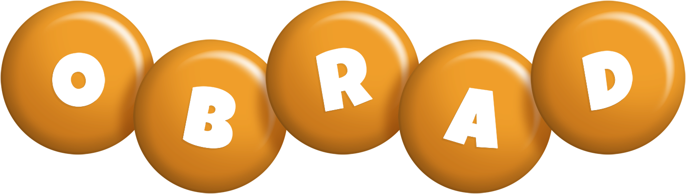 Obrad candy-orange logo