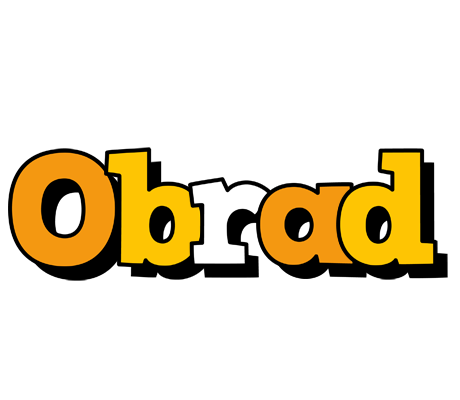 Obrad cartoon logo