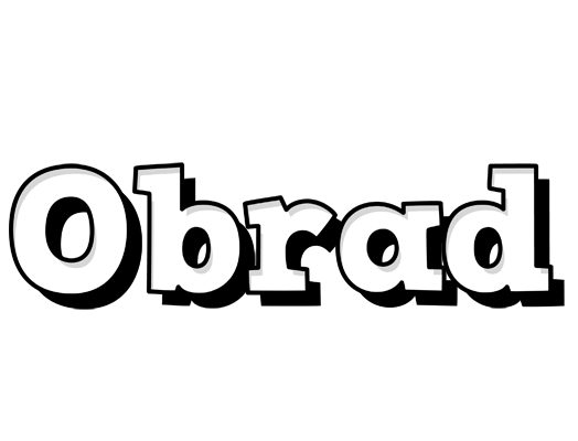 Obrad snowing logo