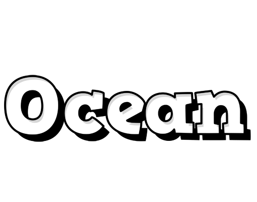 Ocean snowing logo