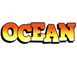 Ocean sunset logo