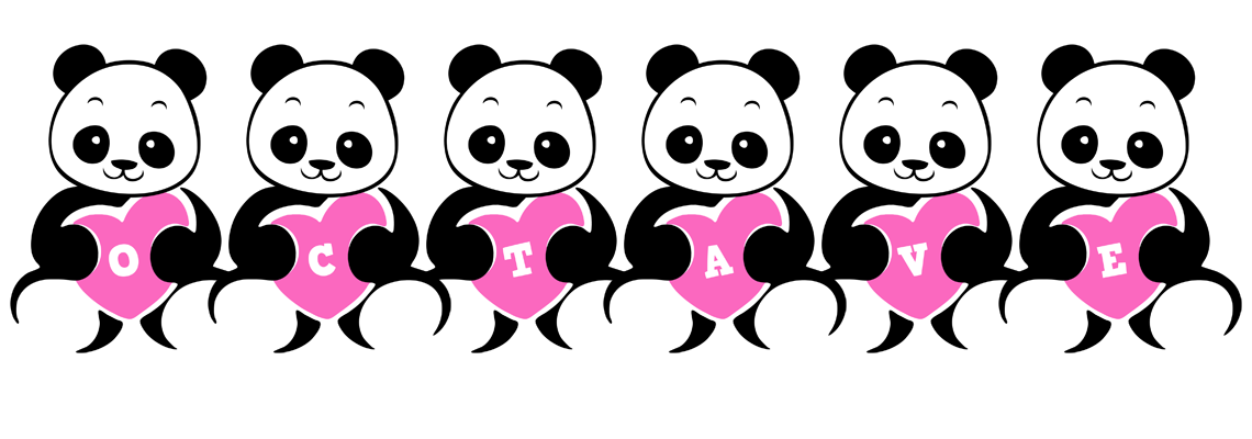 Octave love-panda logo