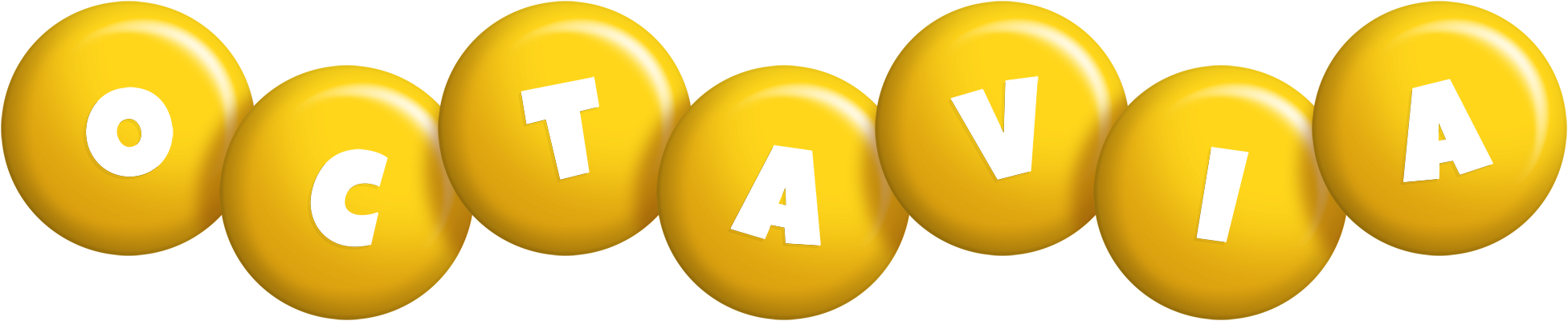 Octavia candy-yellow logo