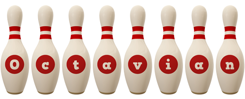 Octavian bowling-pin logo