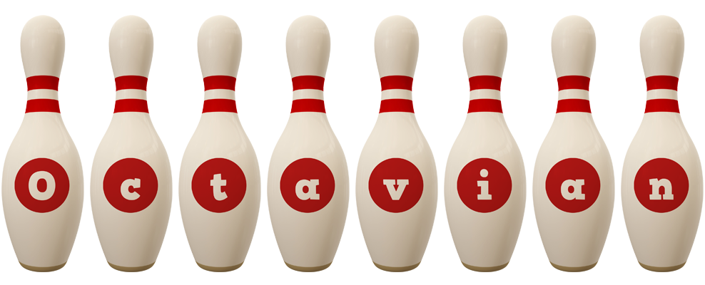 Octavian bowling-pin logo
