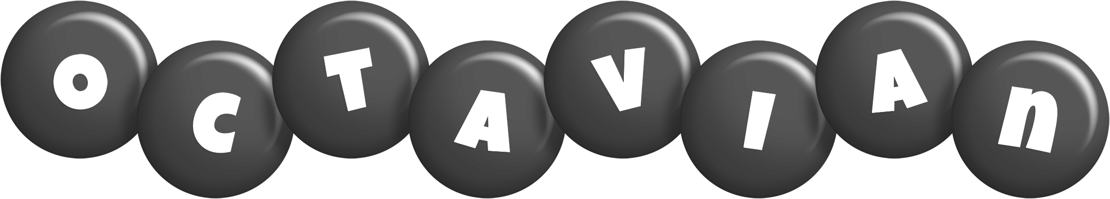 Octavian candy-black logo