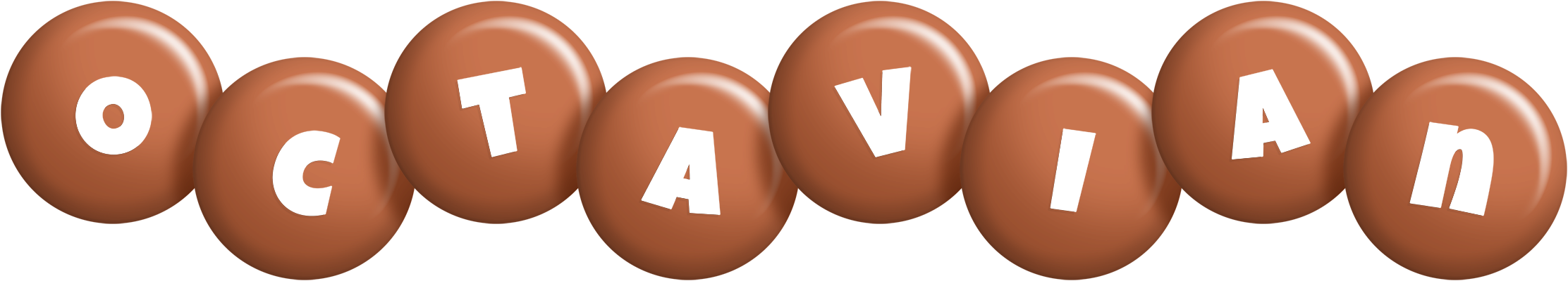Octavian candy-brown logo