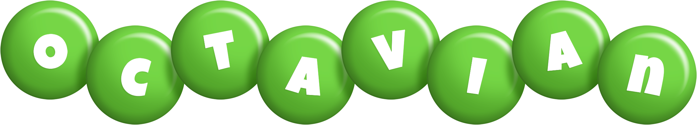 Octavian candy-green logo