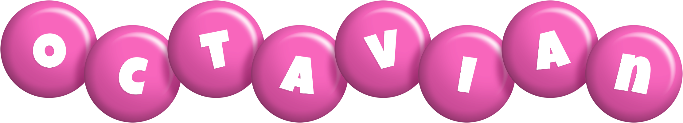 Octavian candy-pink logo